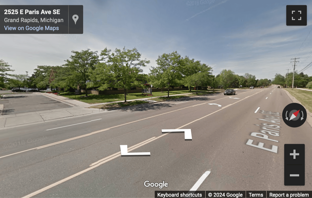 Street View image of 2525 East Paris Avenue South East, Suite 100, Grand Rapids, Michigan, USA