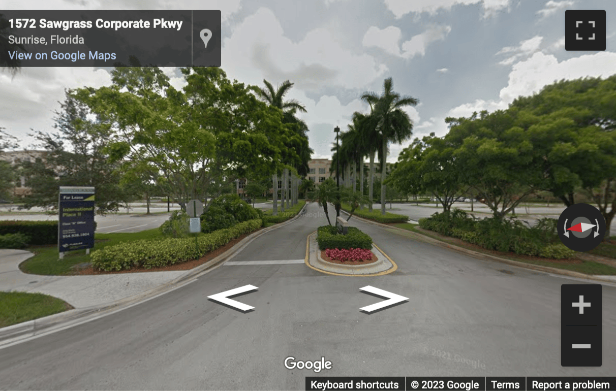 Street View image of 1580 Sawgrass Corporation Parkway, Suite 130, Sunrise, Florida, USA