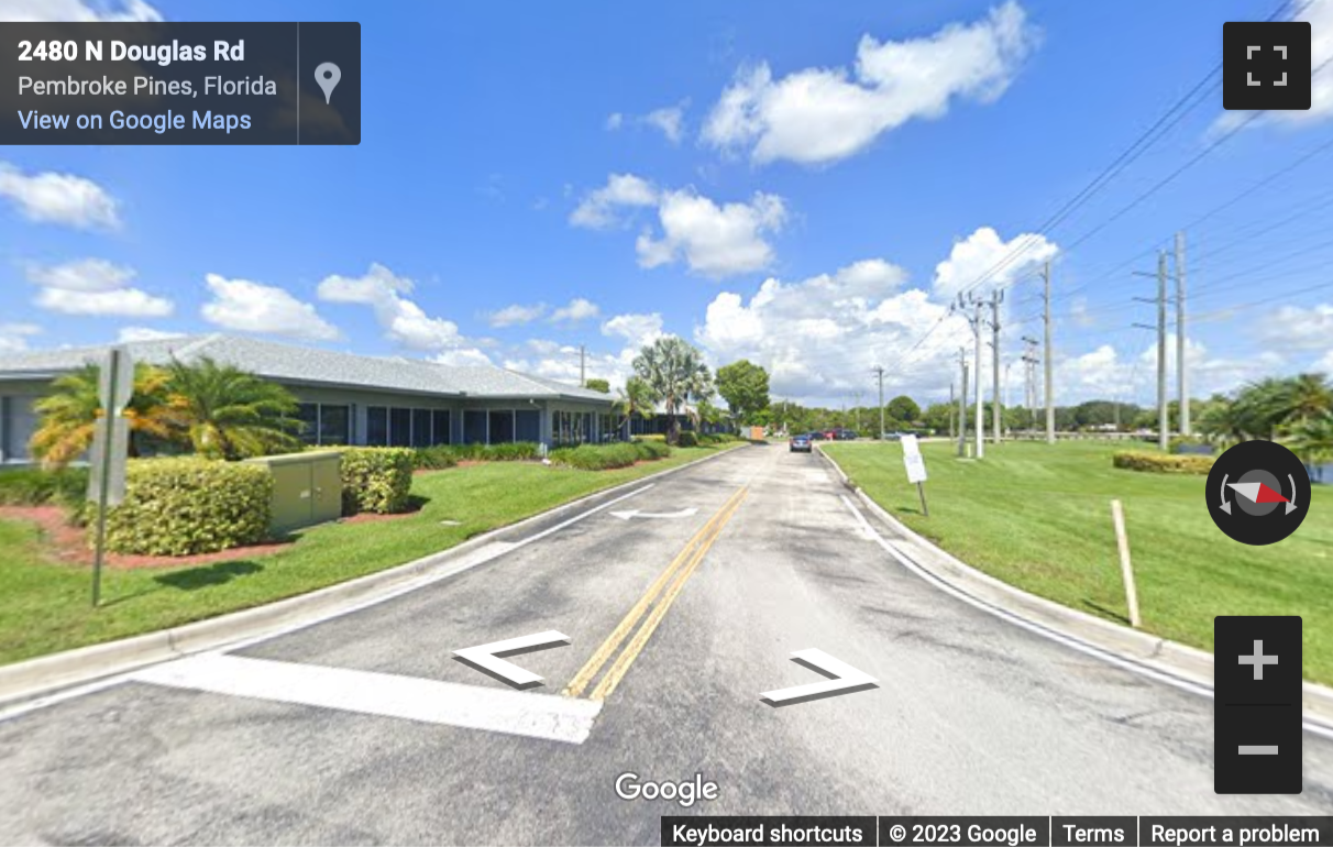 Street View image of 9000 Sheridan Street, Pembroke Pines, Florida, USA