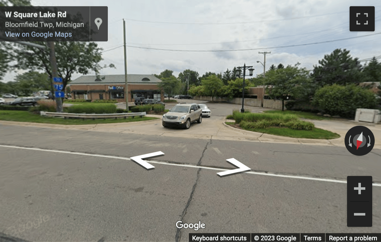 Street View image of 7 West Square Lake Road, Bloomfield Hills, Michigan, USA