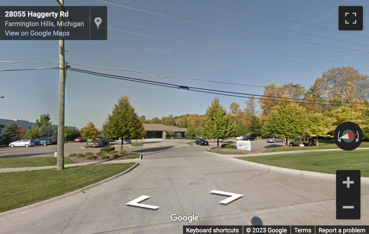 Street View image of 28175 Haggerty Road, Novi, Michigan, USA