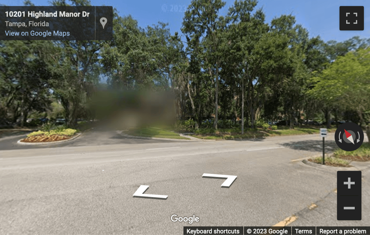 Street View image of 10150 Highland Manor Drive, Suite 200, Highland Oaks I, Tampa, Florida, USA