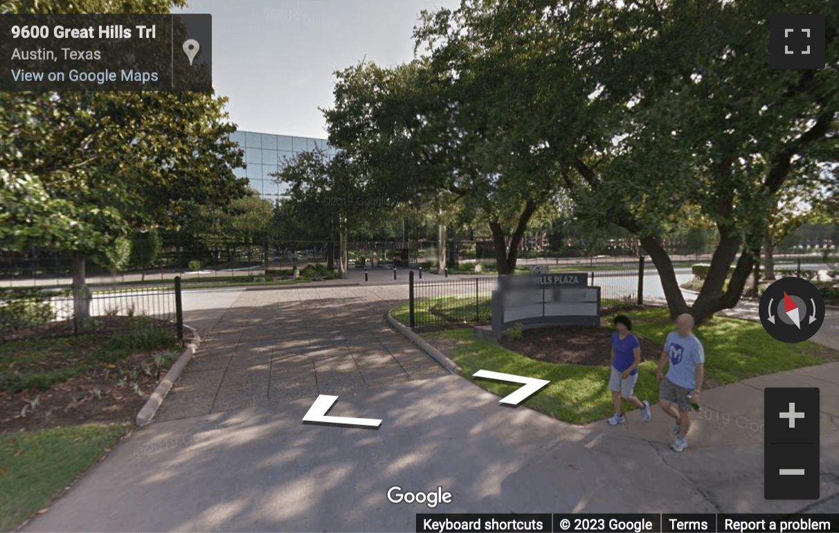 Street View image of 9600 Great Hills Trail, 150 W, Arboretum Great Hills Center, Austin, Texas, USA