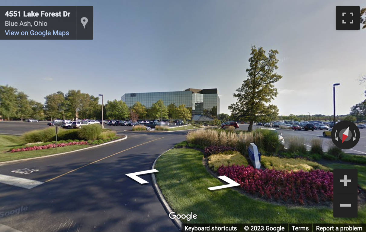 Street View image of 4555 Lake Forest Drive, Blue Ash Center, Cincinnati, Ohio, USA