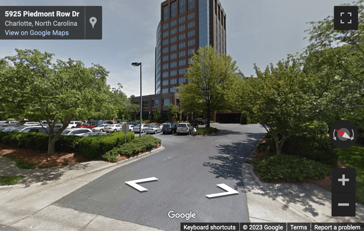 Street View image of 6000 Fairview Road, SouthPark Towers, 12th Floor, Fairview Center, Charlotte