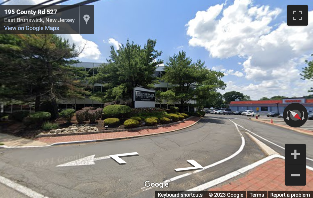 Street View image of 197 State Route 18 South, East Brunswick Center, East Brunswick, New Jersey, USA
