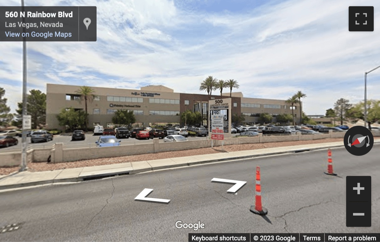 Street View image of 500 North Rainbow Boulevard, Suite 300, Las Vegas, Nevada, USA