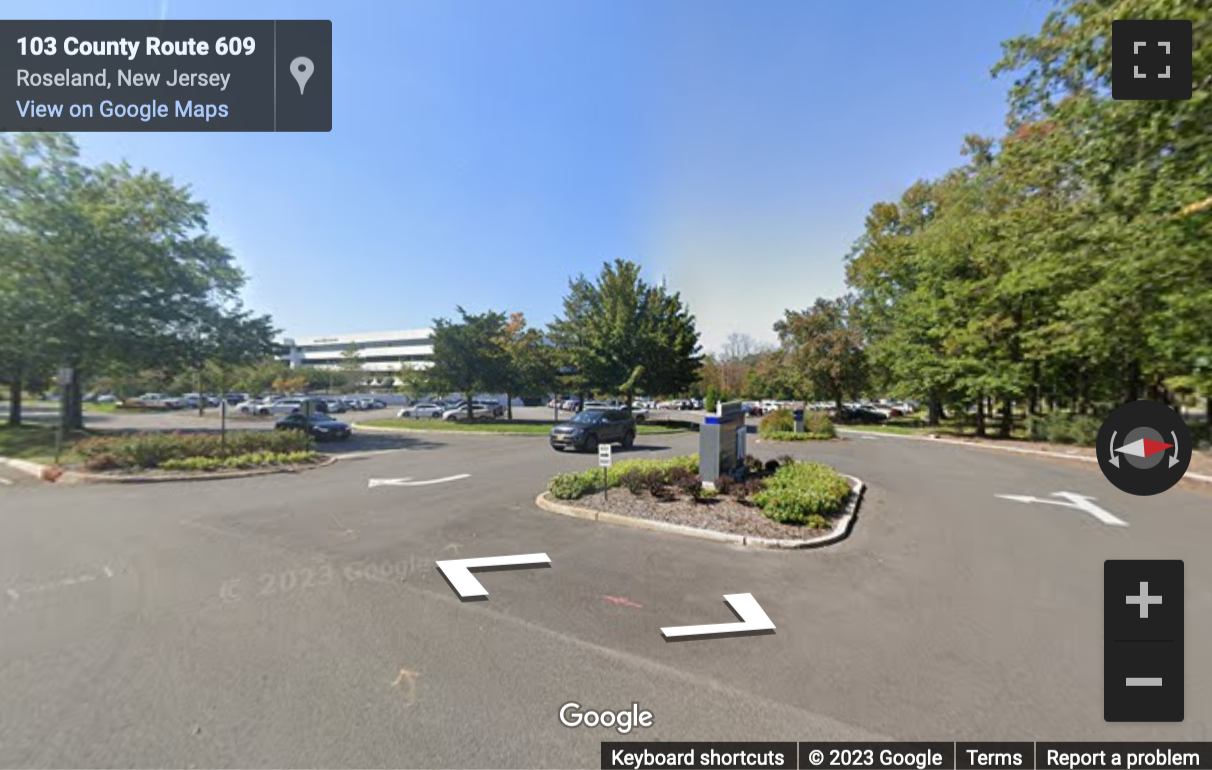 Street View image of 101 Eisenhower Parkway, Suite 300, Roseland, New Jersey, USA
