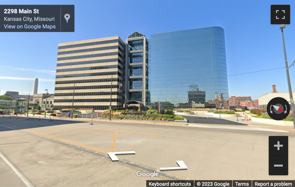 Street View image of 2300 Main Street, 2 Pershing Square, Suite 900, Crown Centre, Kansas City