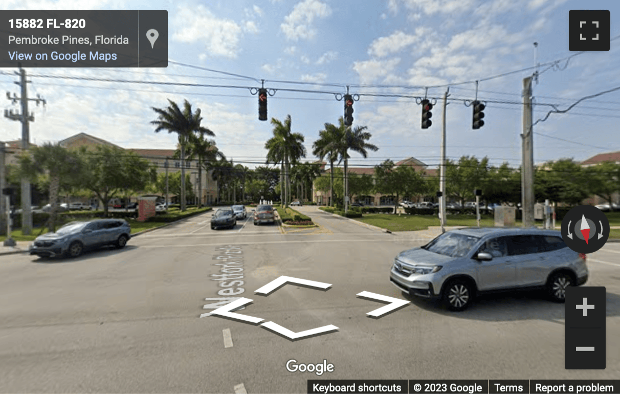 Street View image of Suite 300, 15800 Pines Blvd, Pembroke Pines, Florida, USA