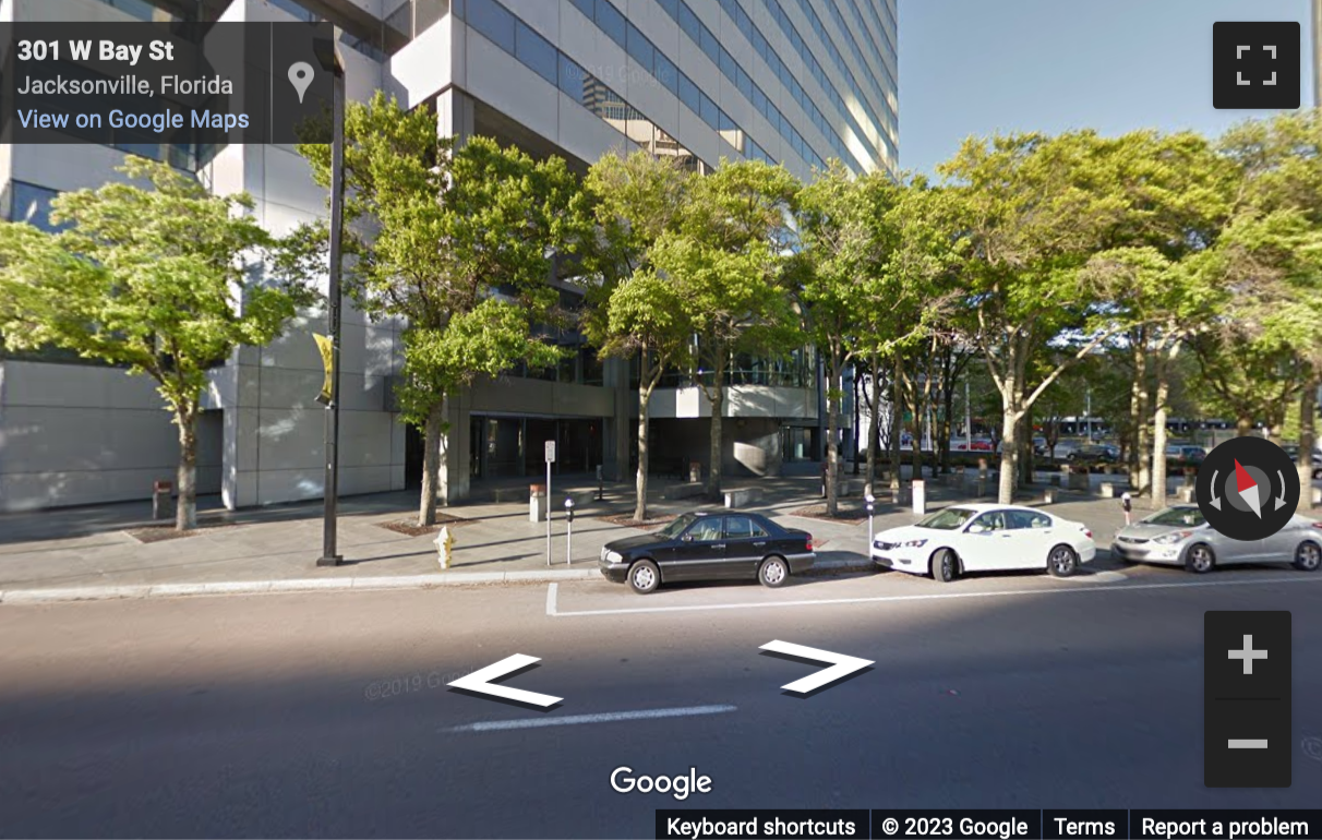 Street View image of 301 W. Bay Street, Suite 1400, Jacksonville, Florida, USA