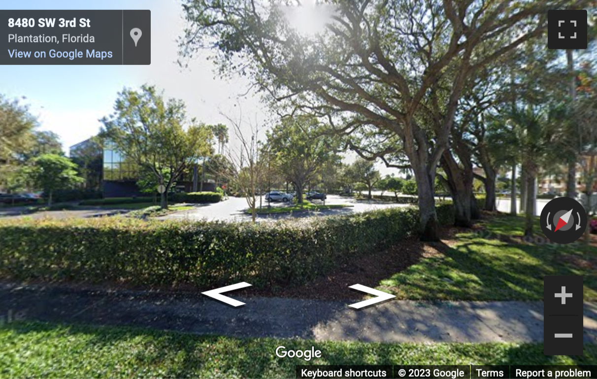 Street View image of 300 South Pine Island Road, Plantation, Florida, USA