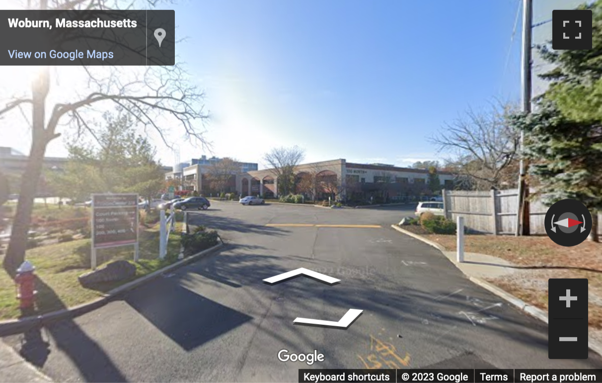 Street View image of 100 TradeCenter, Suite G700, Woburn, Massachusetts, USA