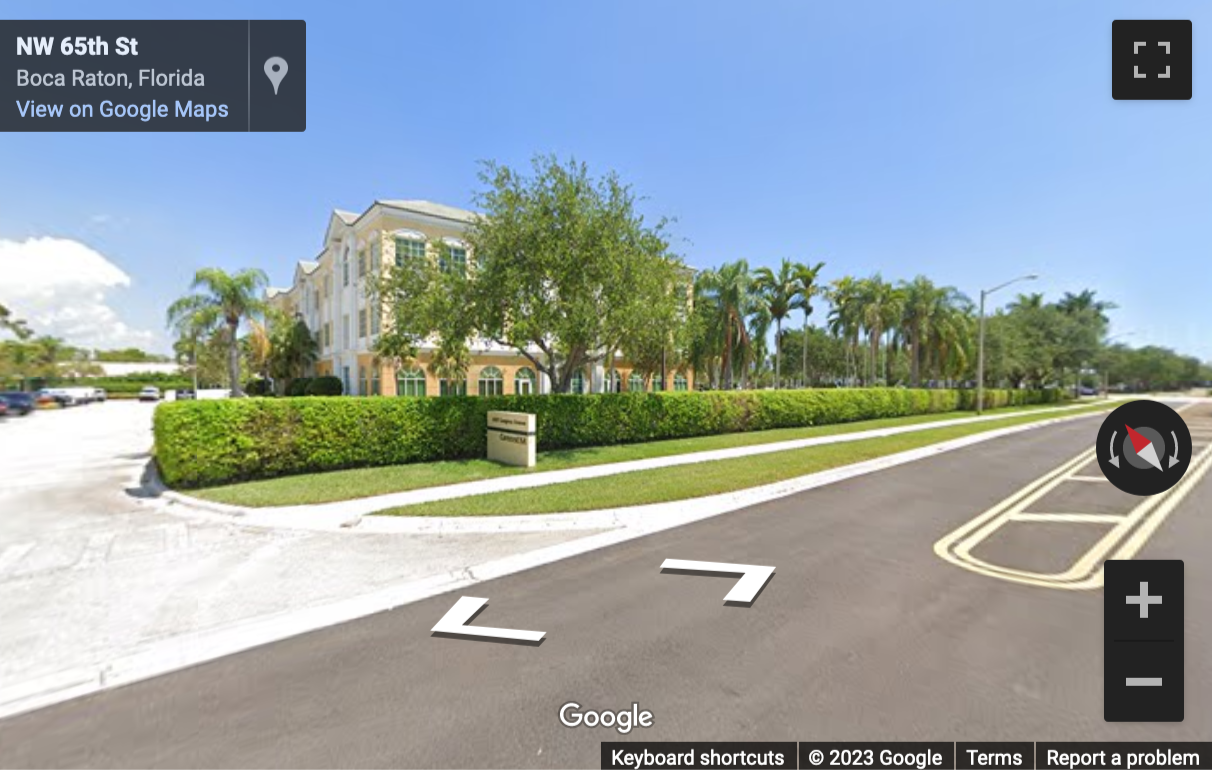 Street View image of 6501 Congress Avenue, Suite 100, Boca Raton, Florida, USA