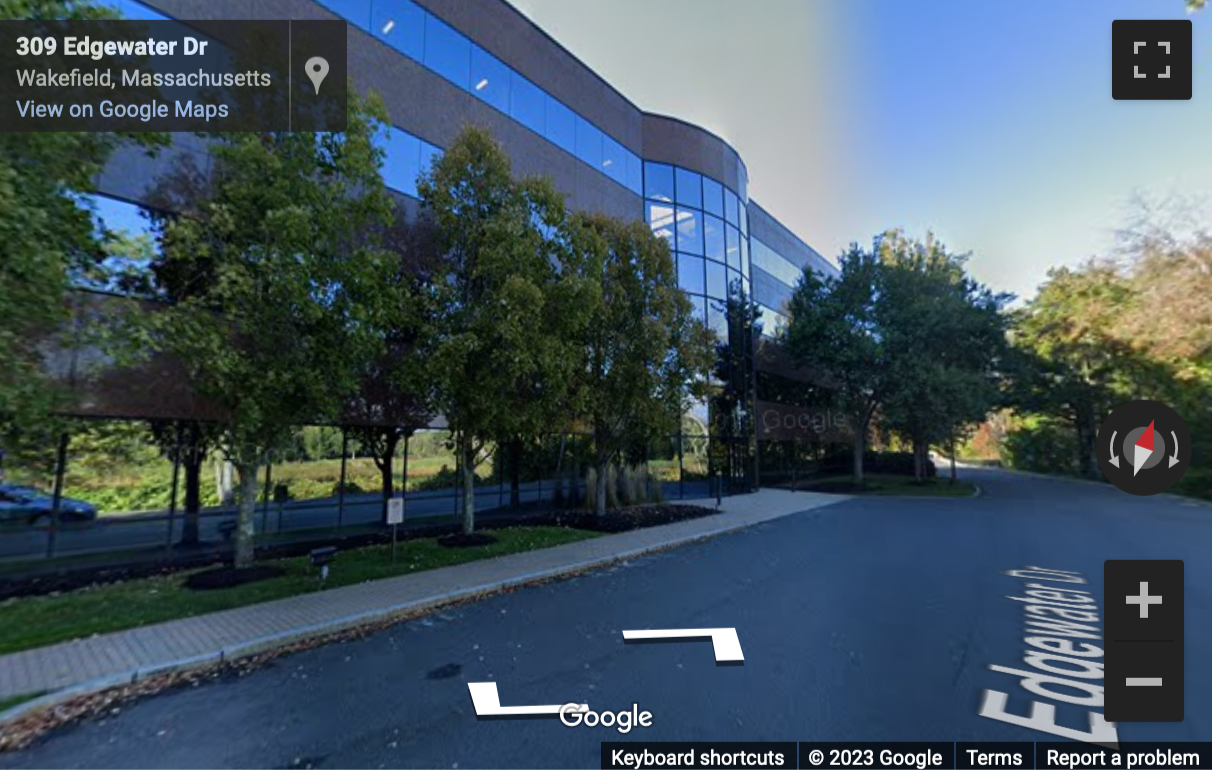 Street View image of 301 Edgewater Place, Suite 100, Wakefield, Massachusetts, USA