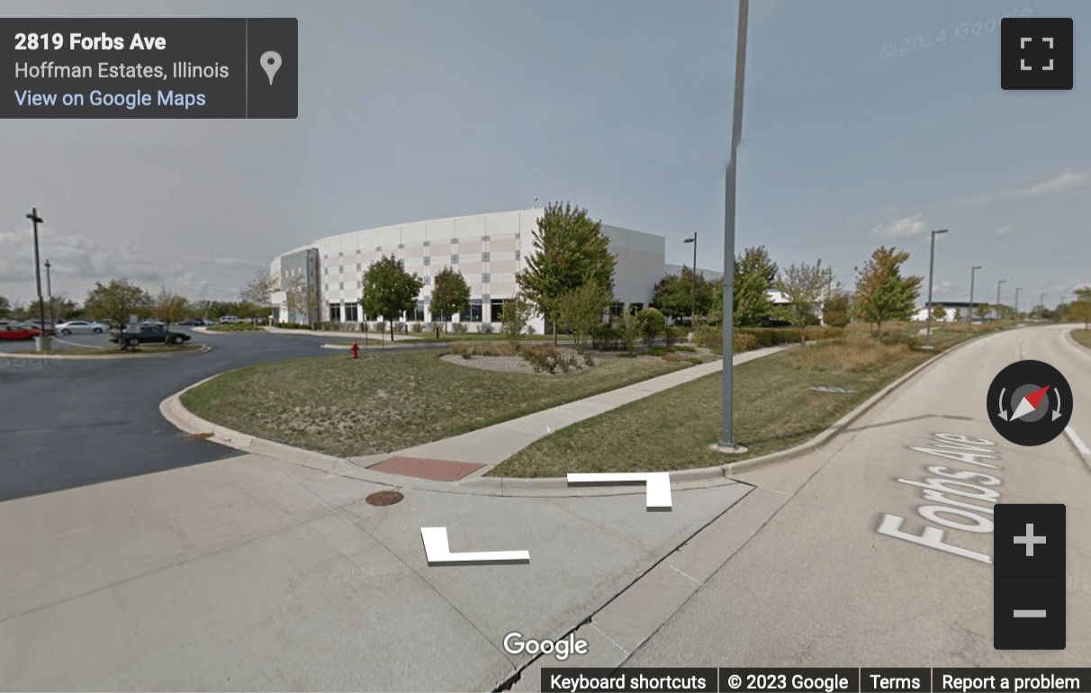 Street View image of 2815 Forbs Avenue, Suite 107, Hoffman Estates, Illinois, USA