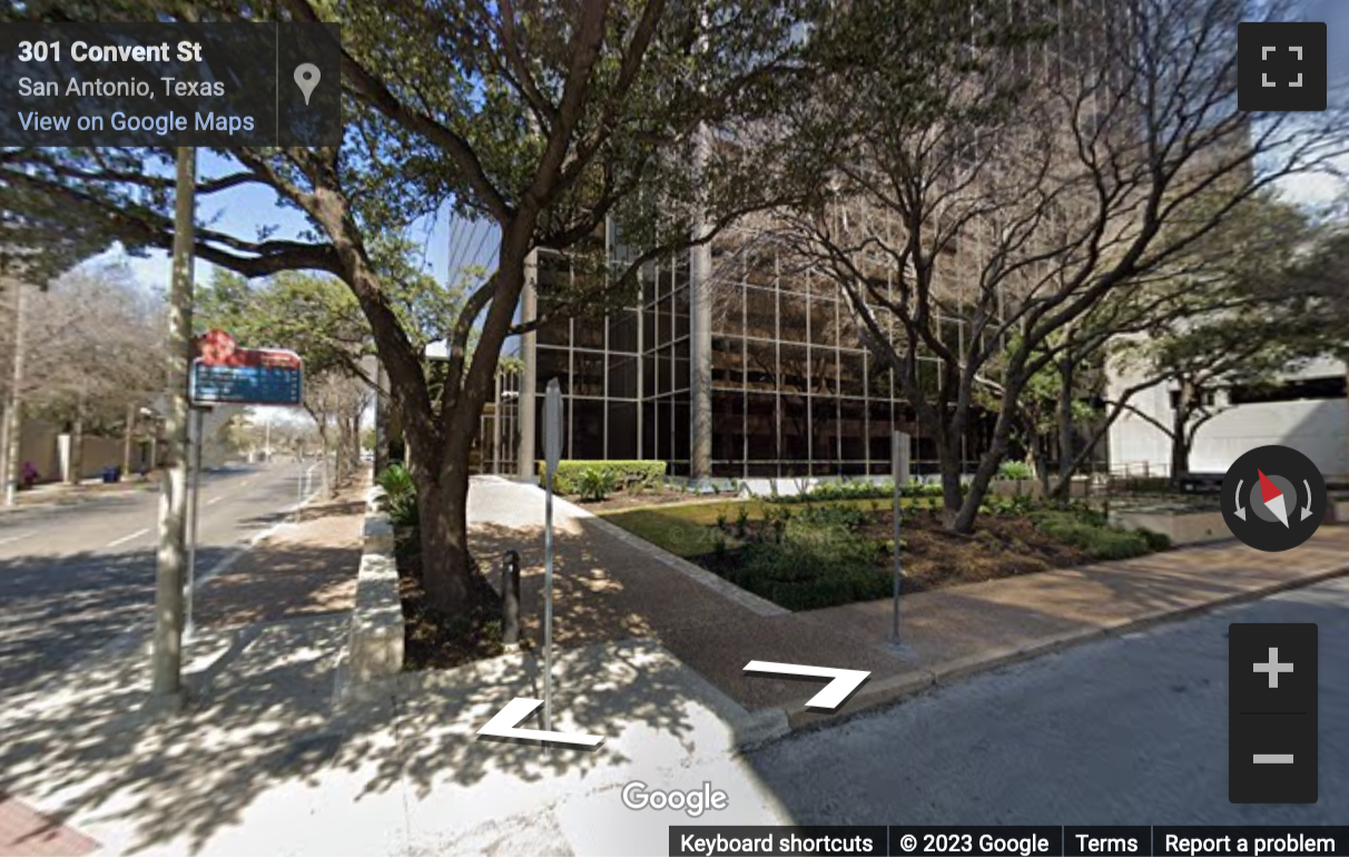 Street View image of 700 N. St. Mary’s, Suite 1400, San Antonio, Texas, USA