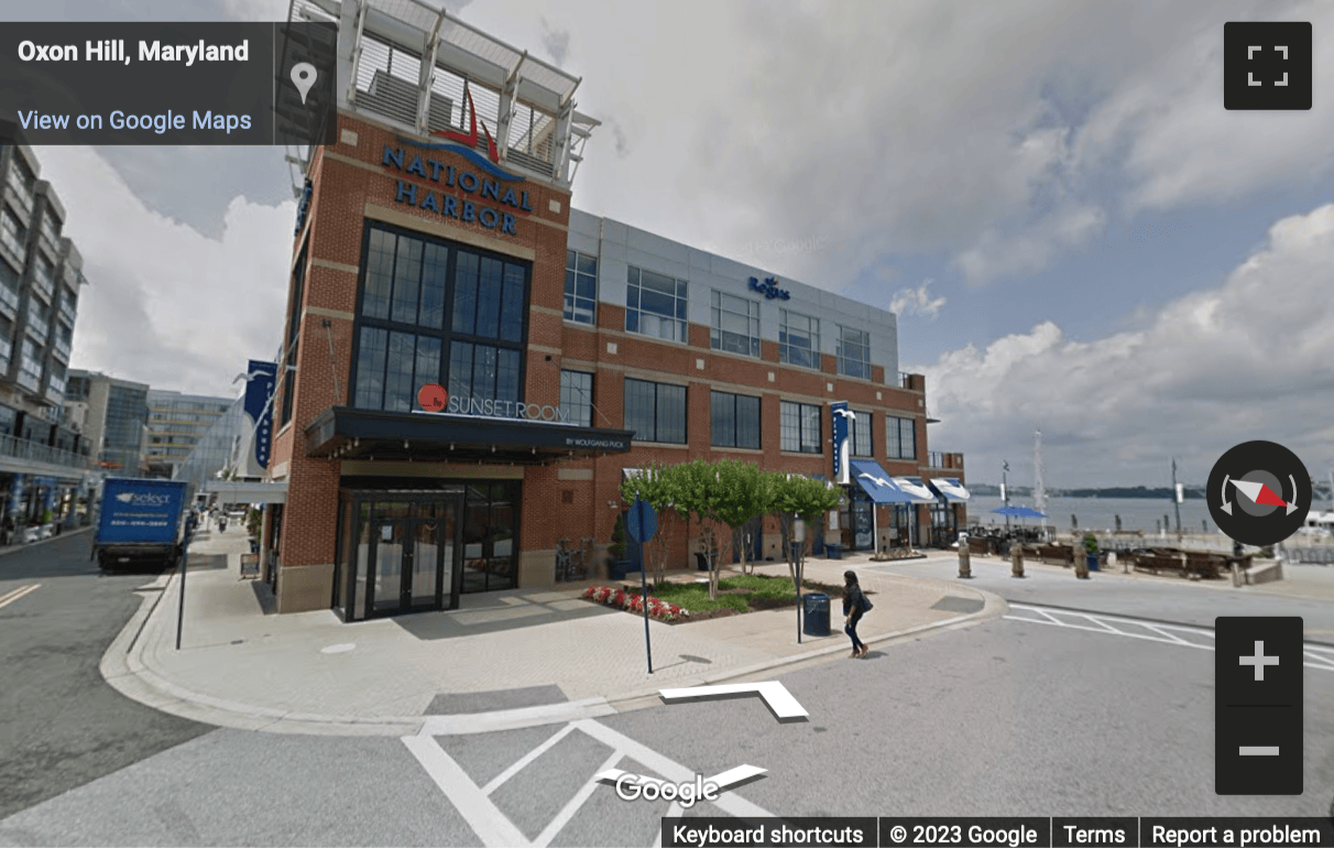 Street View image of 137 National Plaza, Suite 300, National Harbor, Maryland, USA