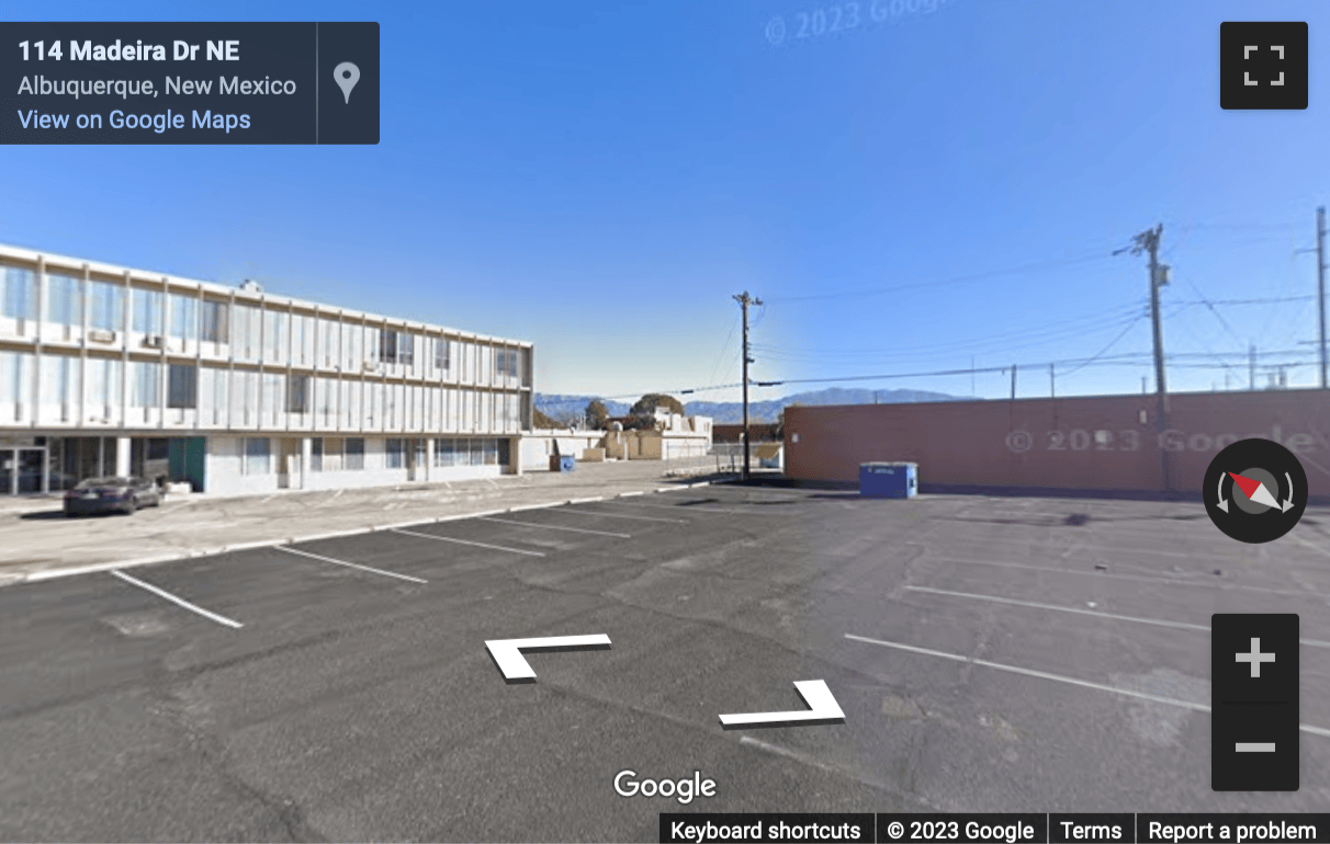 Street View image of 120 Madeira Drive NE, Albuquerque, New Mexico, USA