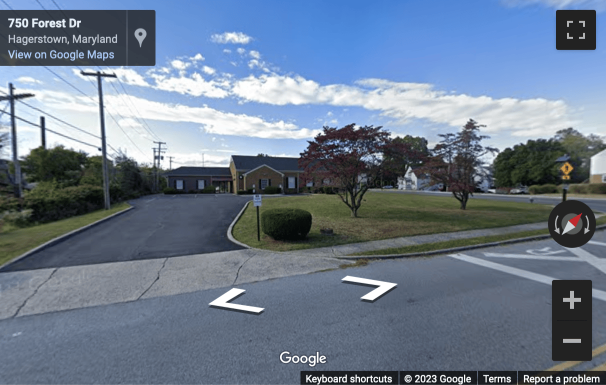 Street View image of 201 Prospect Avenue, Hagerstown, Maryland, USA