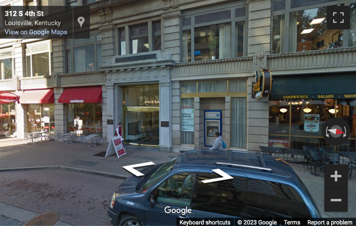 Street View image of 312 S. Fourth Street, Suite 700, Louisville, Kentucky, USA