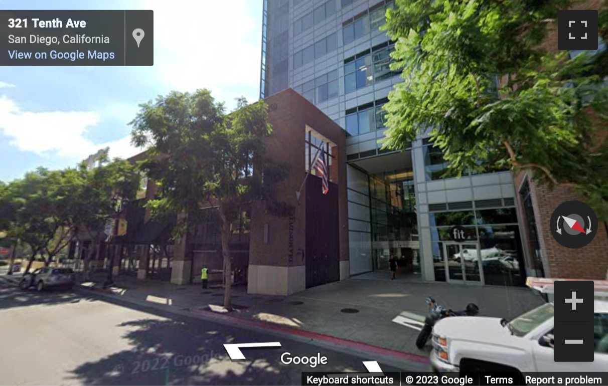 Street View image of 350 10th Avenue, Suite 1000, San Diego, California, USA
