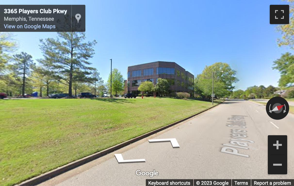 Street View image of 8295 Tournament Drive, Memphis, Tennessee, USA