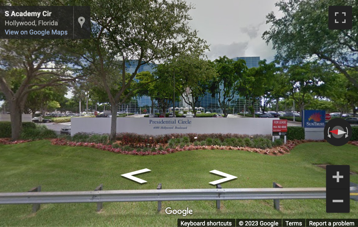 Street View image of 4000 Hollywood Blvd, Suite 555-S, Hollywood, Florida, USA