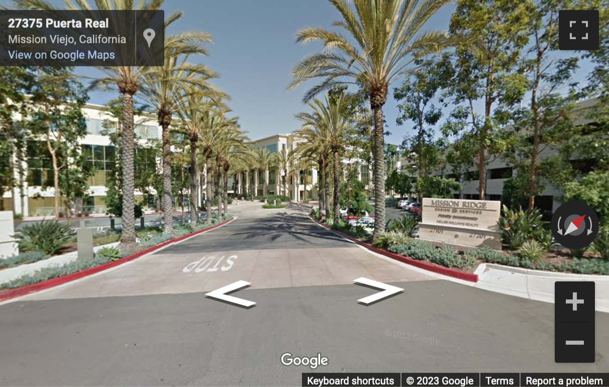 Street View image of 27201 Puerta Real, Suite 300, Mission Viejo, California, USA