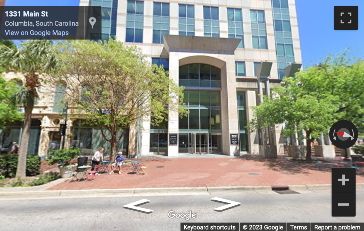 Street View image of 1320 Main Street, Suite 300, Columbia, South Carolina, USA