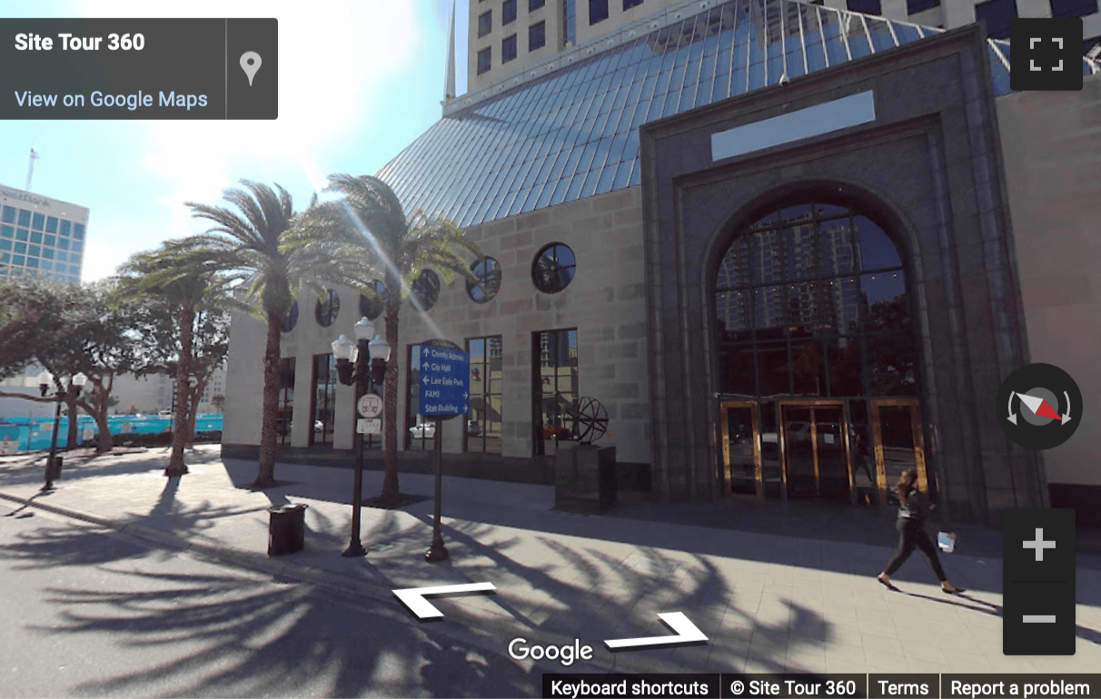Street View image of 390 N. Orange Avenue, Suite 2300, Orlando, Florida, USA
