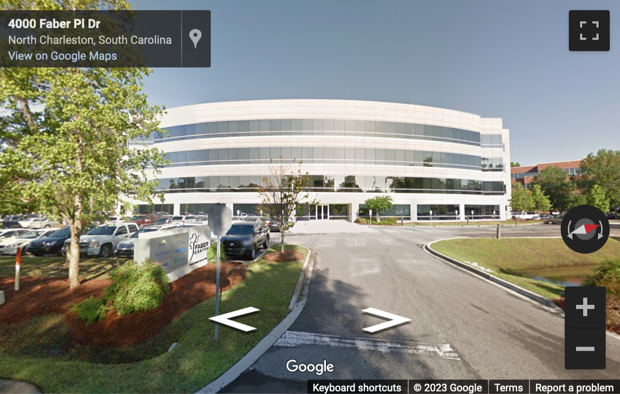 Street View image of 4000 S. Faber Place Drive, Charleston, South Carolina, USA