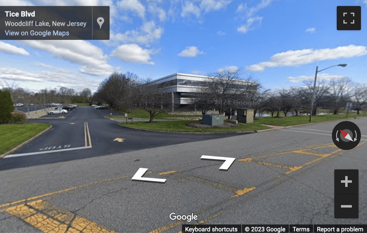 Street View image of 50 Tice Boulevard, Suite 340, Woodcliff Lakes, New Jersey, USA