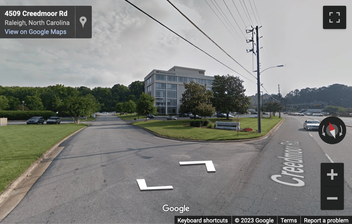 Street View image of 4801 Glenwood Avenue, Suite 200, Raleigh, North Carolina, USA