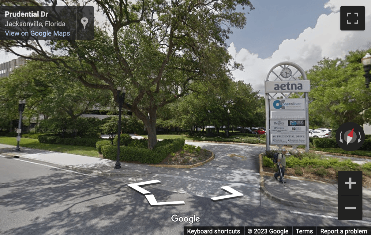 Street View image of 841 Prudential Drive, 12th Floor, Jacksonville, Florida, USA