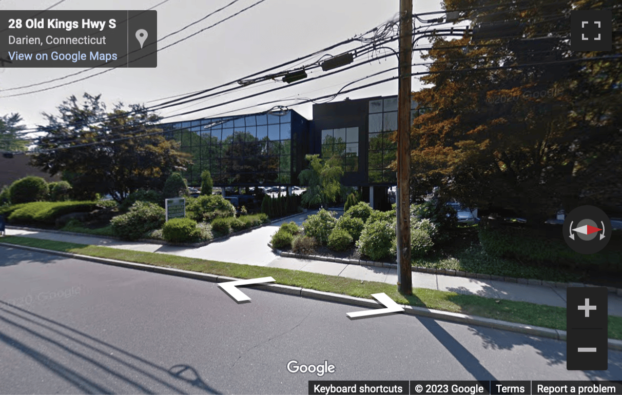 Street View image of 30 Old Kings Highway South, 1st floor, Darien, Connecticut, USA