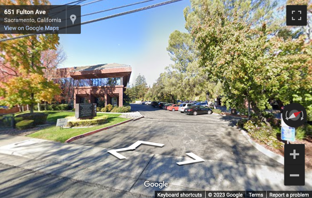 Street View image of 641 Fulton Avenue, Suite 200, Sacramento, California, USA