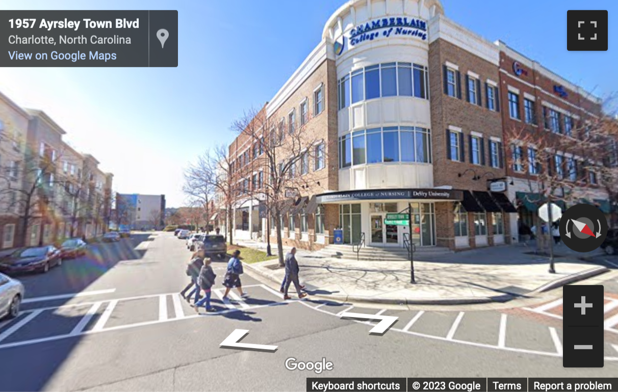 Street View image of 2015 Ayrsley Town Blvd, Charlotte, North Carolina, USA