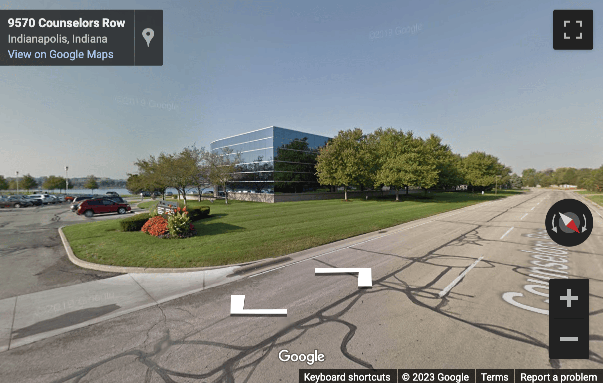 Street View image of 9465 Counselors Row, Suite 200, Indianapolis, Indiana, USA