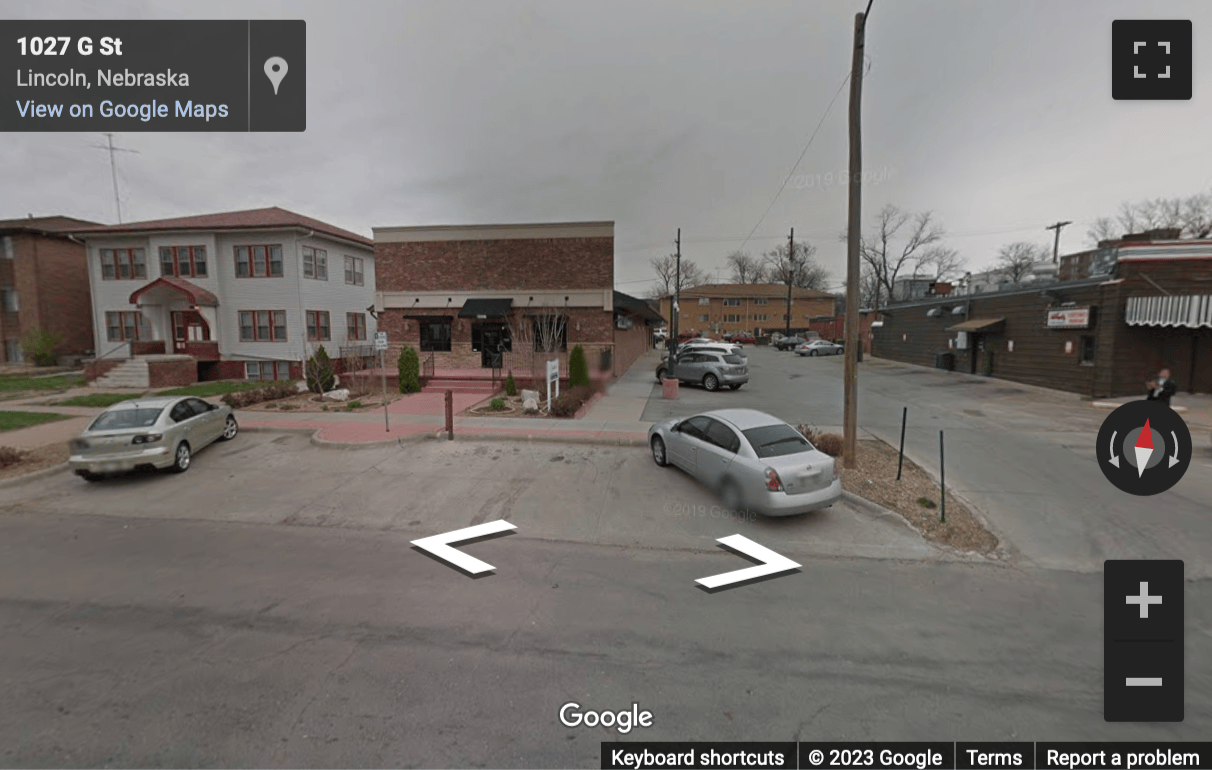 Street View image of 1028 G Street, Lincoln, Nebraska, USA