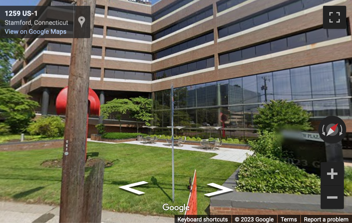 Street View image of Soundview Plaza, 1266 E. Main Street, Stamford, Connecticut, USA