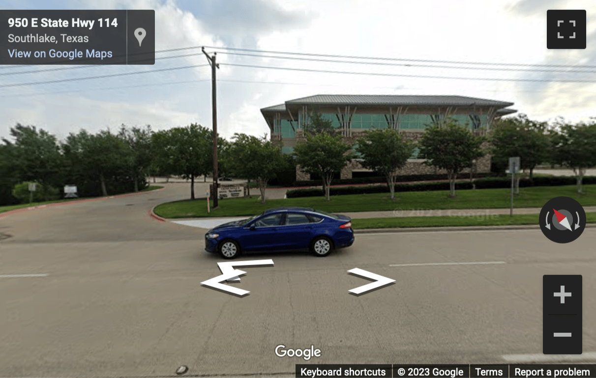 Street View image of 950 E. State Highway 114, Southlake, Texas, USA