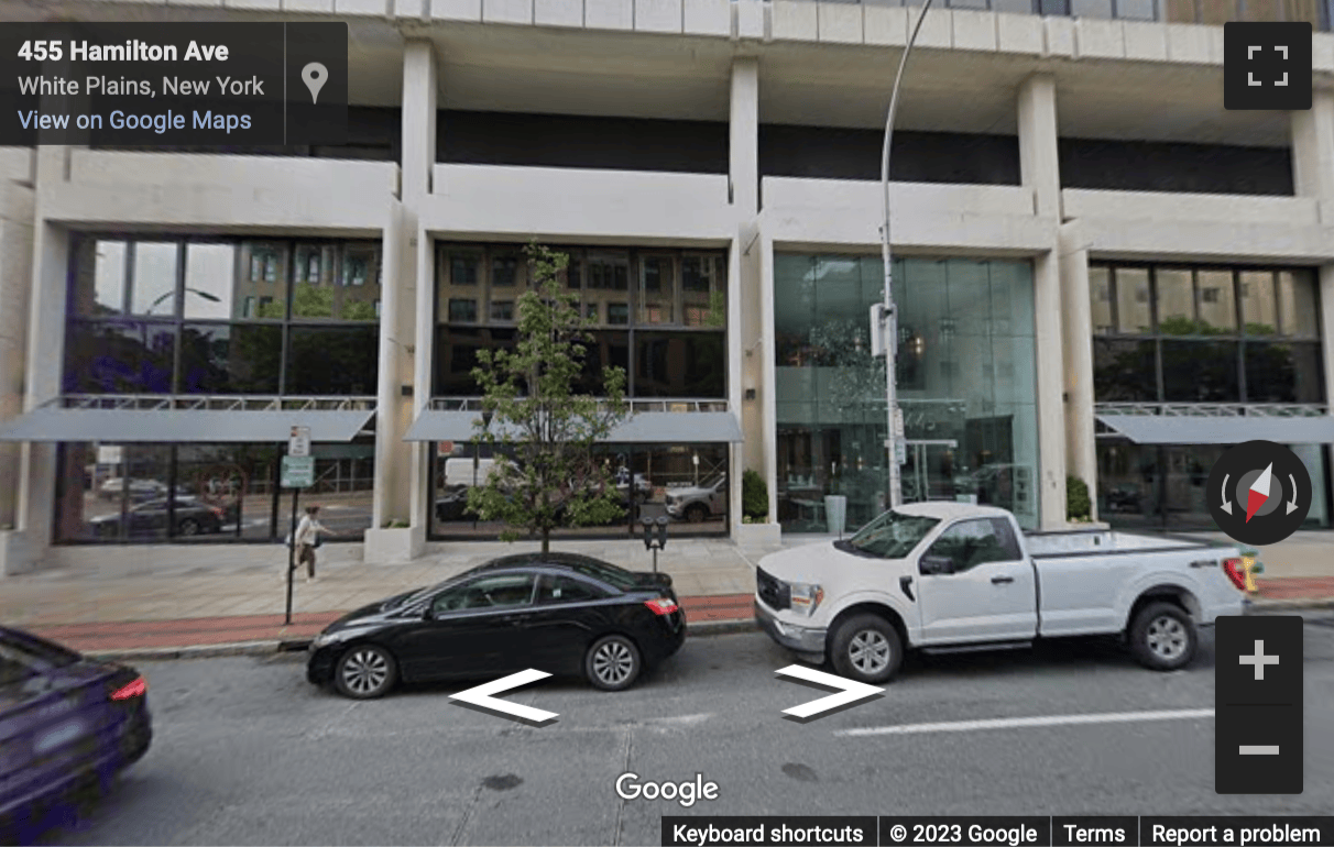 Street View image of 445 Hamilton Avenue, Suite 1102, White Plains, New York State, USA