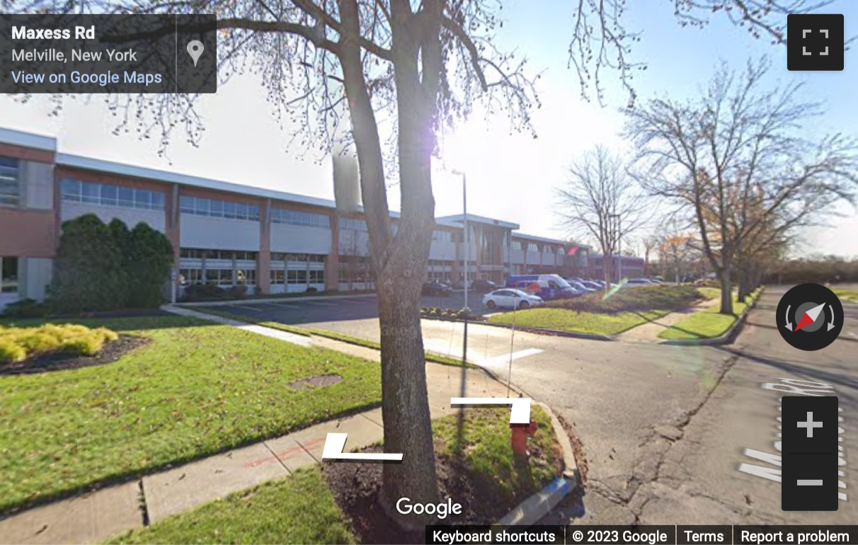 Street View image of 105 Maxess Road, Melville Corporate Center I, Melville, New York State, USA