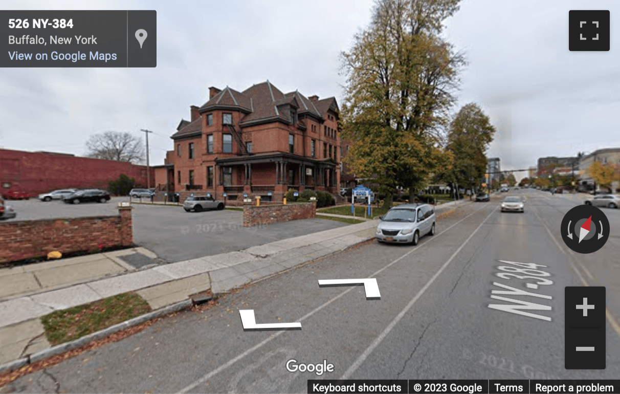 Street View image of 534 Delaware Avenue, Becker Mansion, Buffalo, New York State, USA
