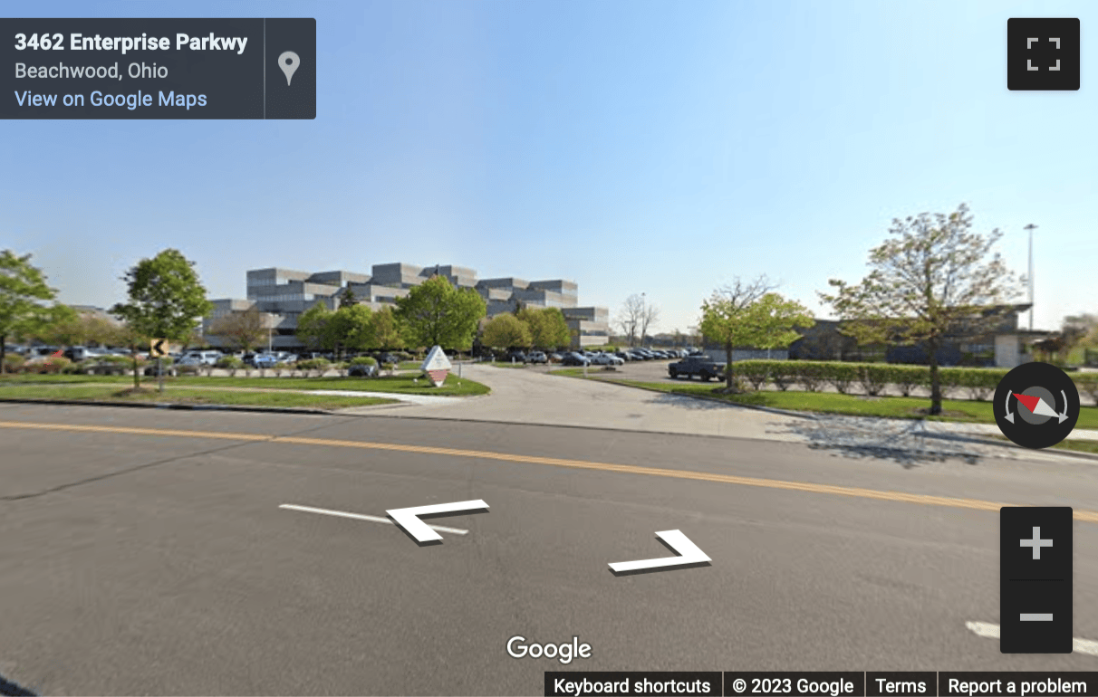 Street View image of 3401 Enterprise Parkway, Suite 340, Enterprise Place, Beachwood, Ohio, USA