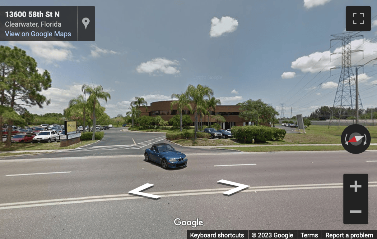 Street View image of 13575 58th Street North, Suite 200, ICOT Center, Clearwater, Florida, USA