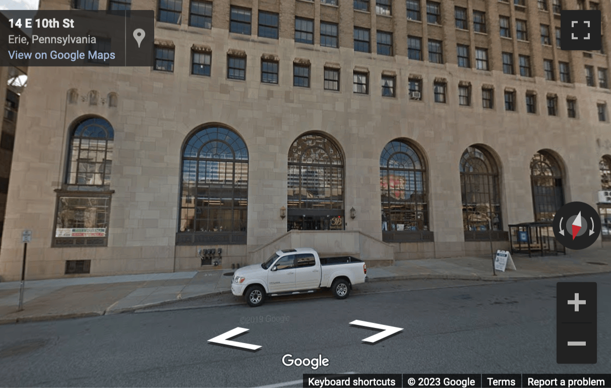 Street View image of Crown Suites, 1001 State Street, Suite 1400, Erie, Pennsylvania, USA