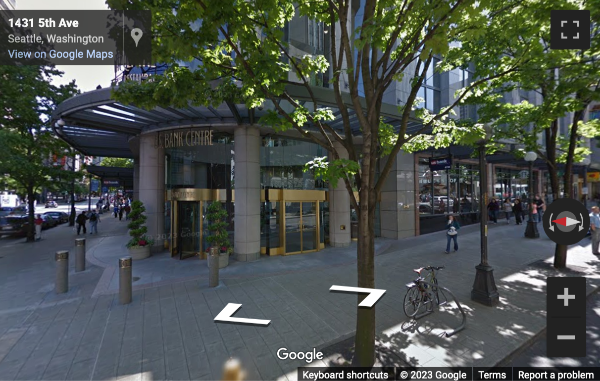Street View image of 1420 Fifth Avenue, 22nd Floor, Downtown Seattle Center, Seattle, Washington, USA