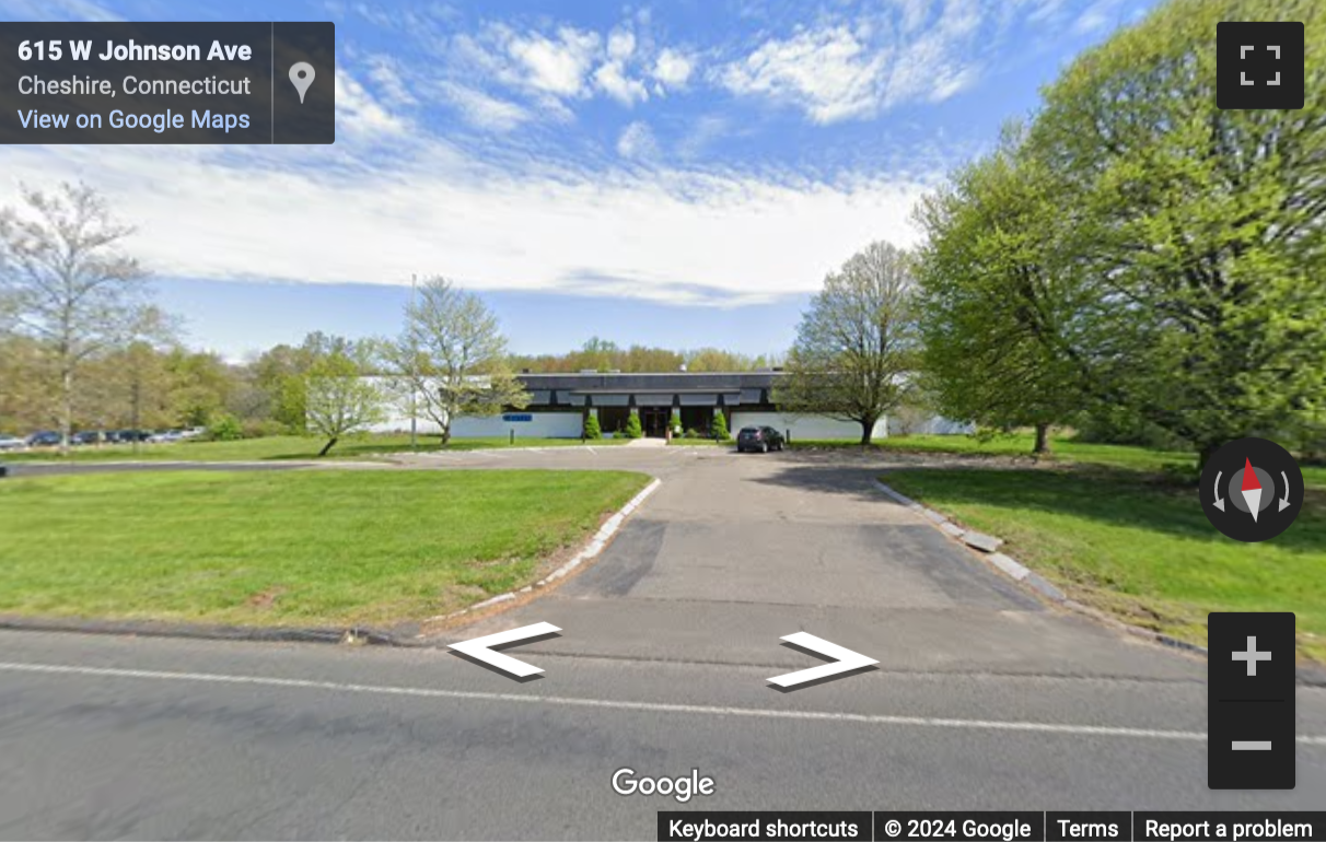 Street View image of 615 West Johnson Avenue, Suite 202, Cheshire, Connecticut, USA